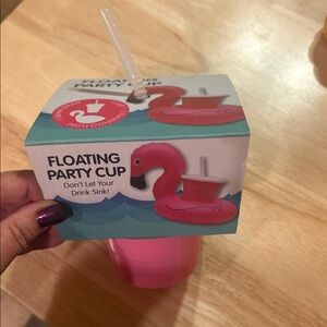 Pink Flamingo Floating Cup Holder